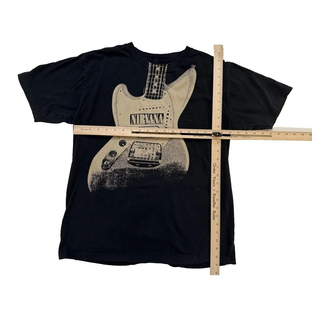 Vintage 2005 Nirvana Band Tee Mens L Black Kurt Cobain Grunge
